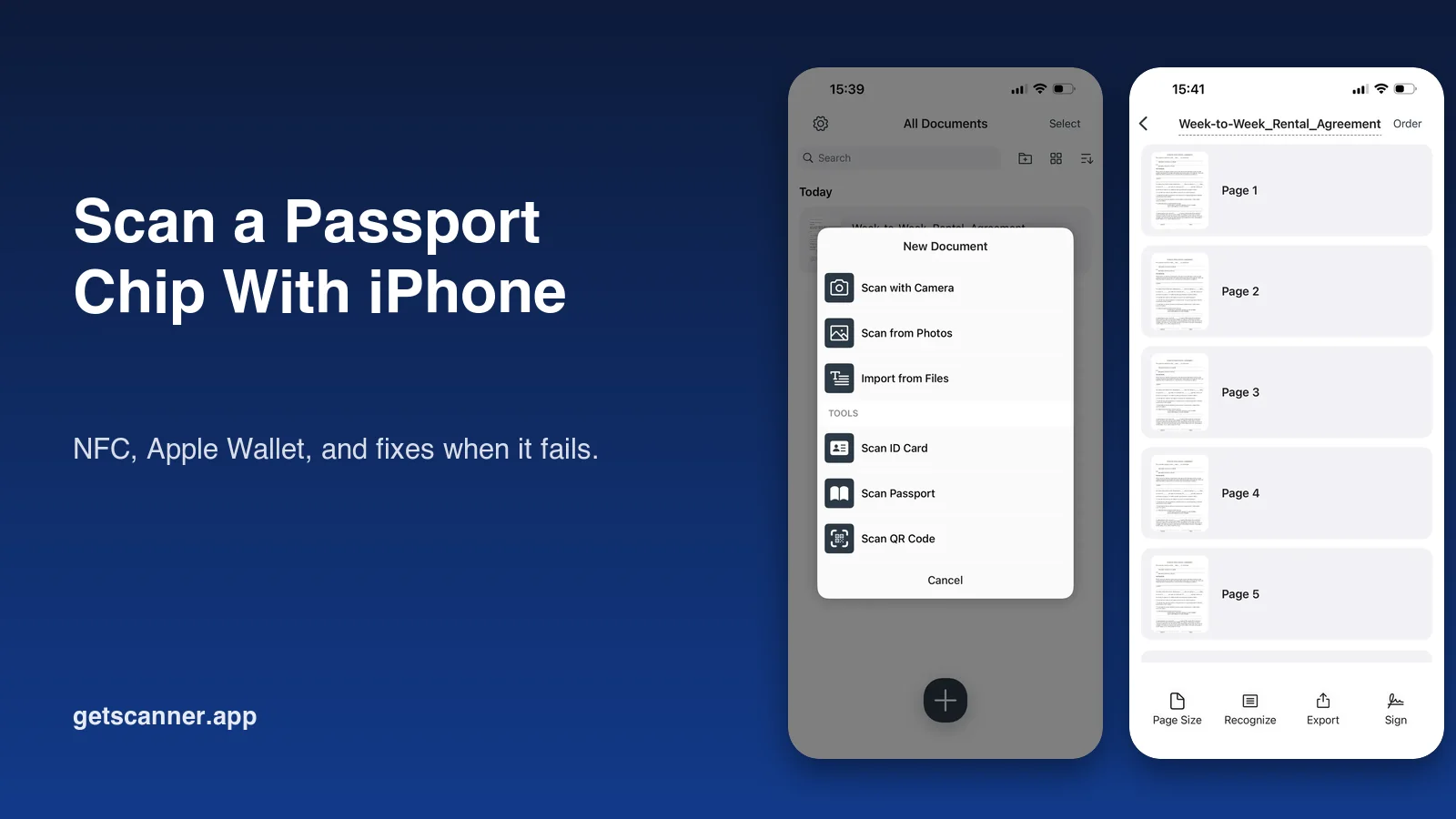 How to scan a passport chip with iPhone using NFC, and add a passport to Apple Wallet