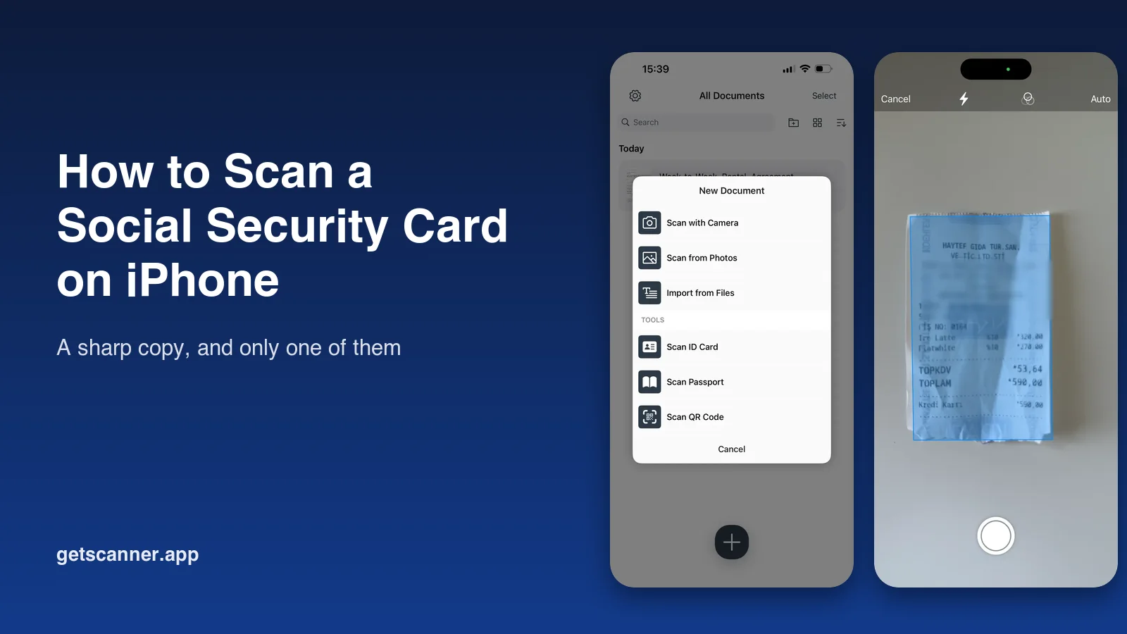How to scan a Social Security card on iPhone safely