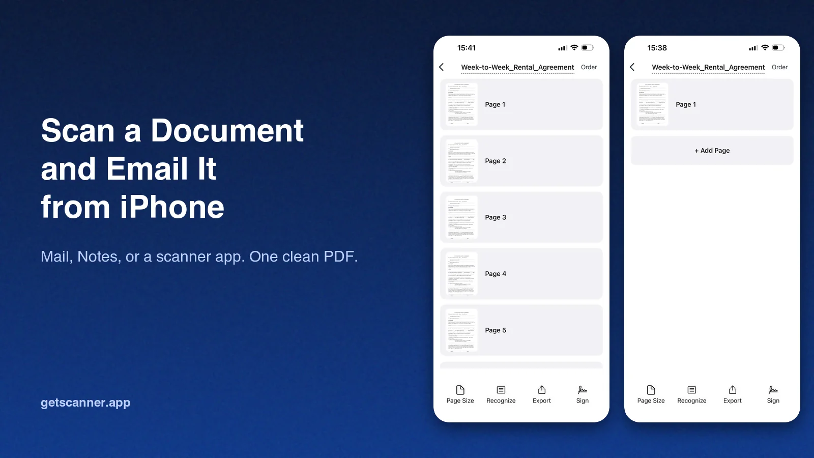 Scanning a document on iPhone and attaching it to an email as a PDF