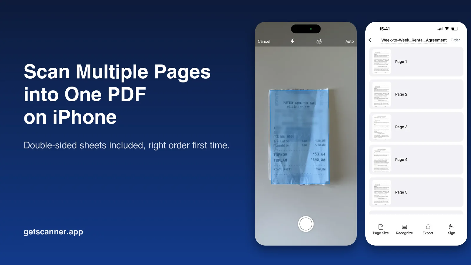 How to scan multiple pages into one PDF on iPhone, including double-sided documents