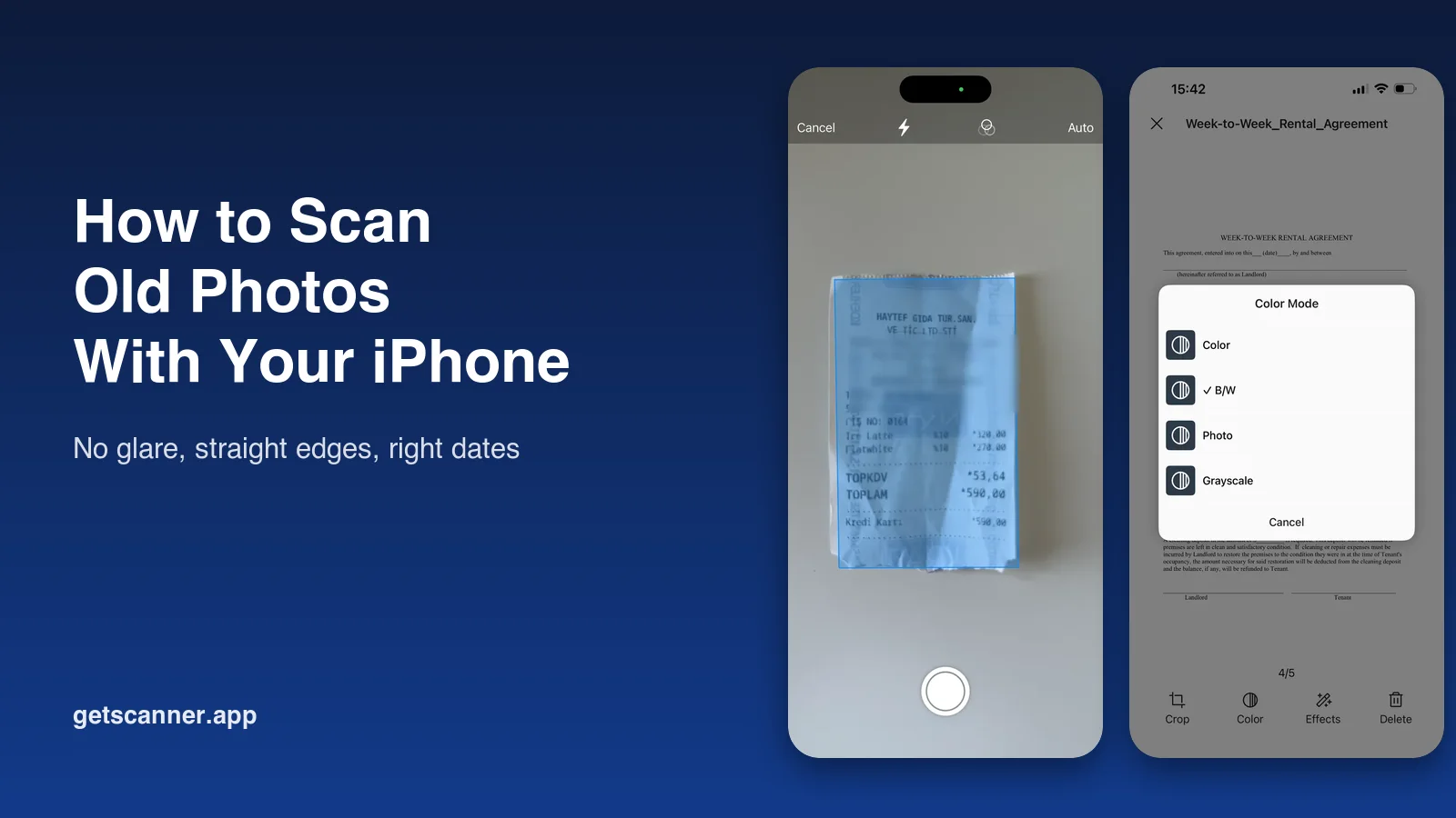 How to scan old photos with an iPhone without glare, straight and at full quality