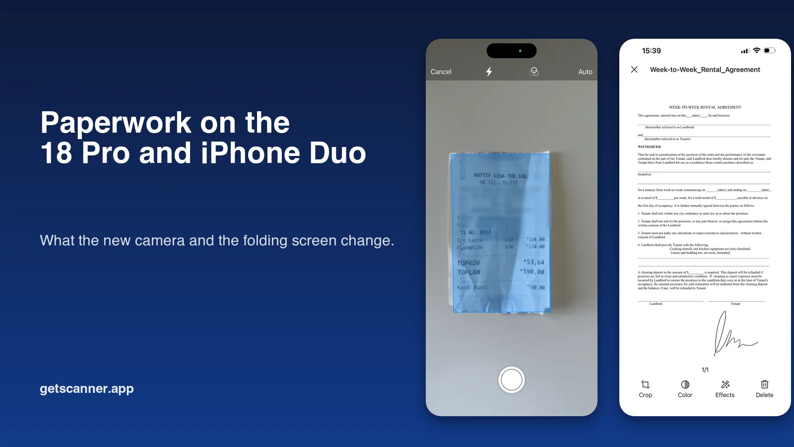 Scanning and signing documents on the iPhone 18 Pro and the foldable iPhone Duo